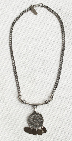 ORGADA'S Hieroglyph Queen necklace in full look