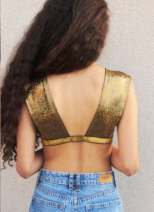Magnetic gold Bralette