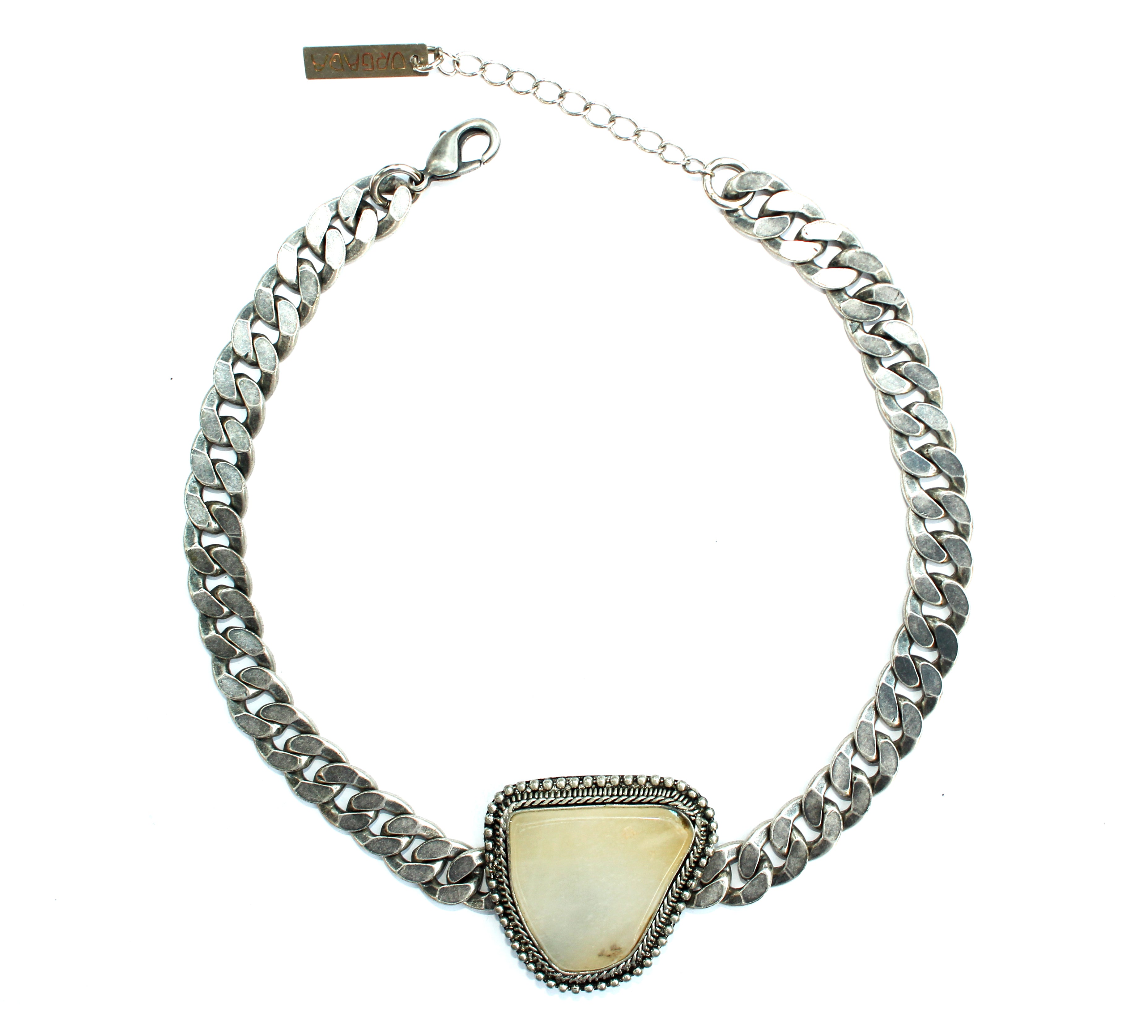 Orgada's Moonstone Pariteet Choker designed for the ultimate bohemian princess on a white background
